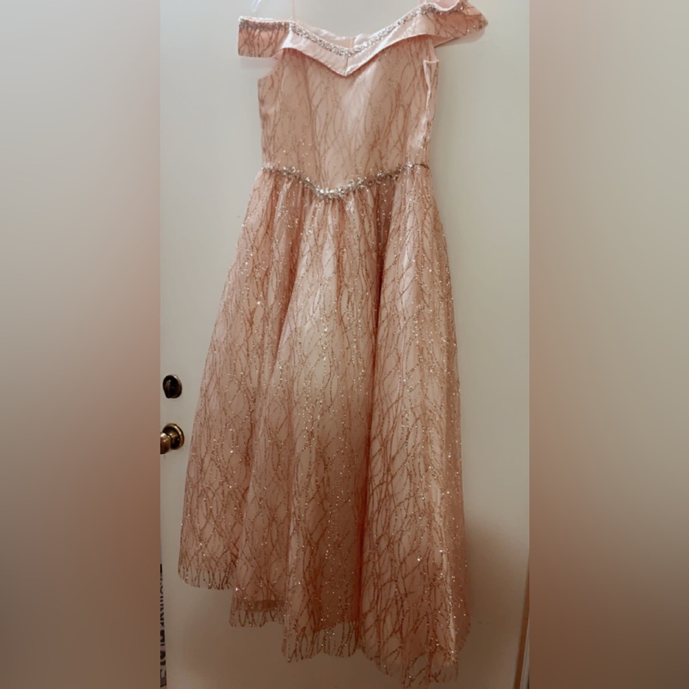Girls party dress pink size 12